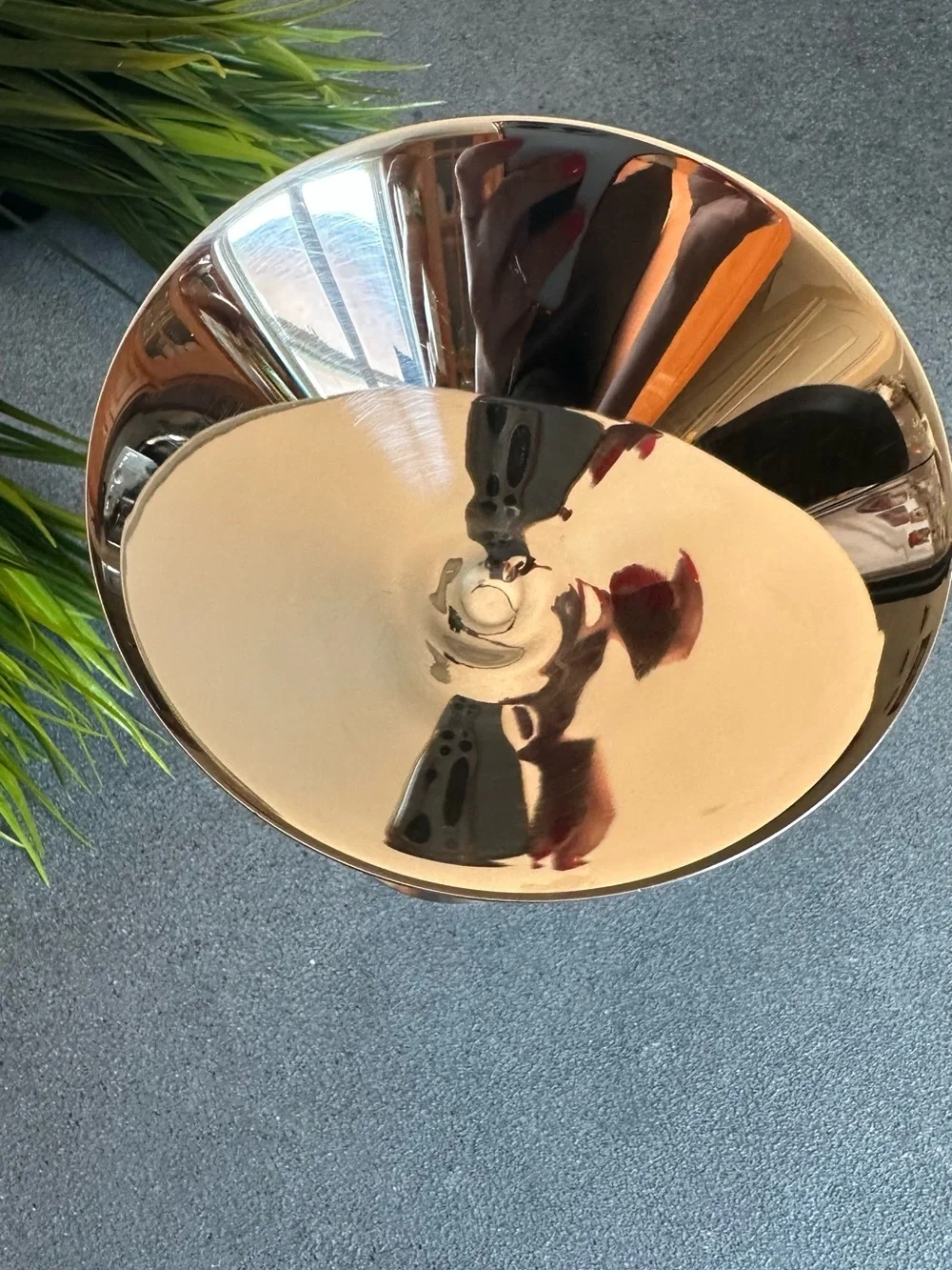 Stainless Steel Martini Glass - Silver
